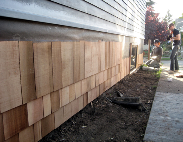 Exterior Process Chezerbey Installingshingles 101109 Cedar Shingle Install