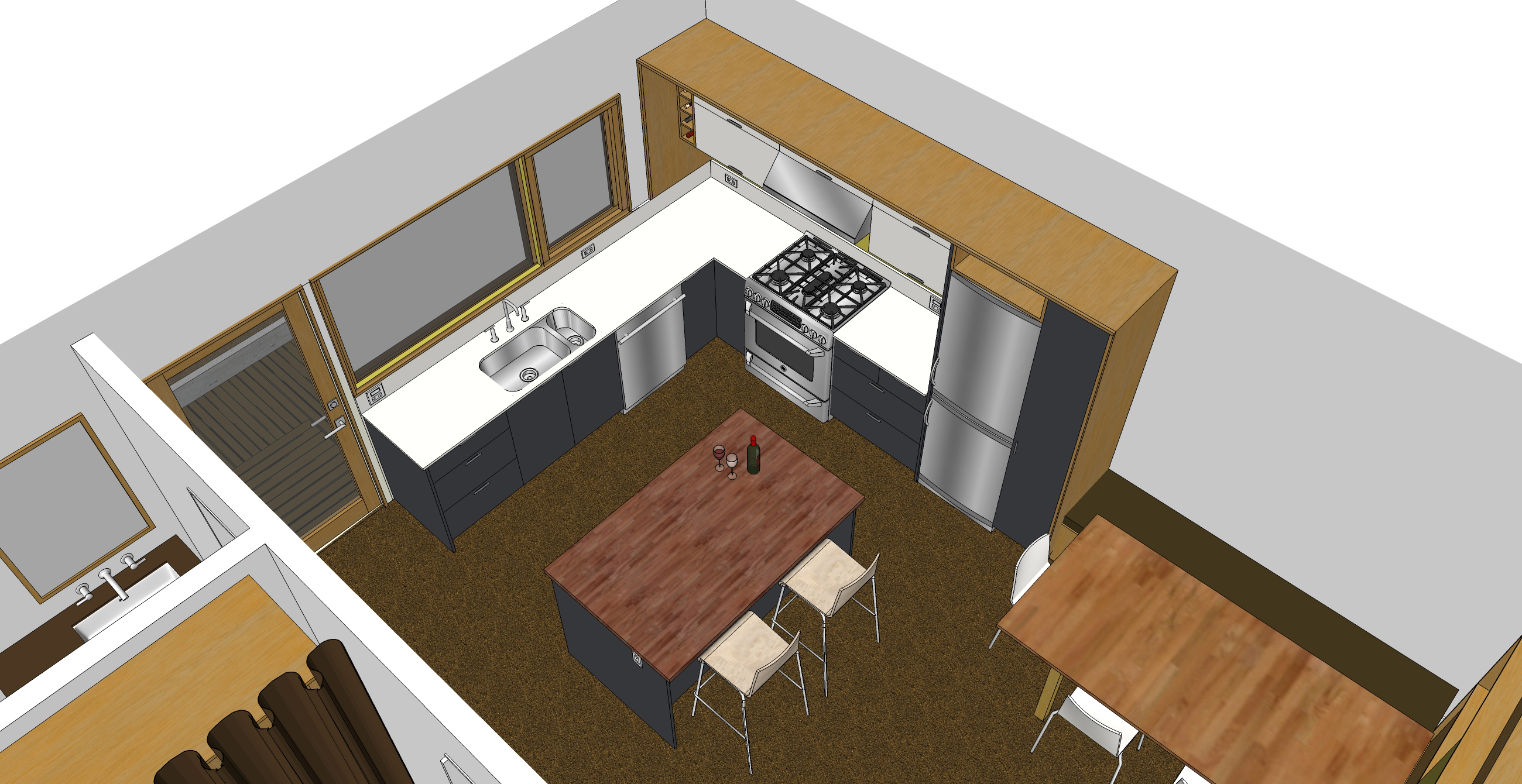 tutorial kitchen in sketchup